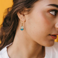 Load image into Gallery viewer, Deco Earring - Teal