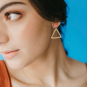 Triangle Earring - Forest