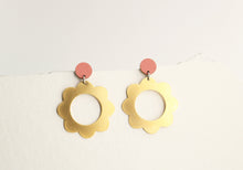 Load image into Gallery viewer, Flower Power Earring - Persimmon