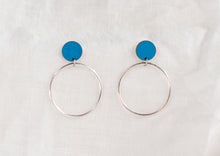 Load image into Gallery viewer, Hoopla Earrings Blue